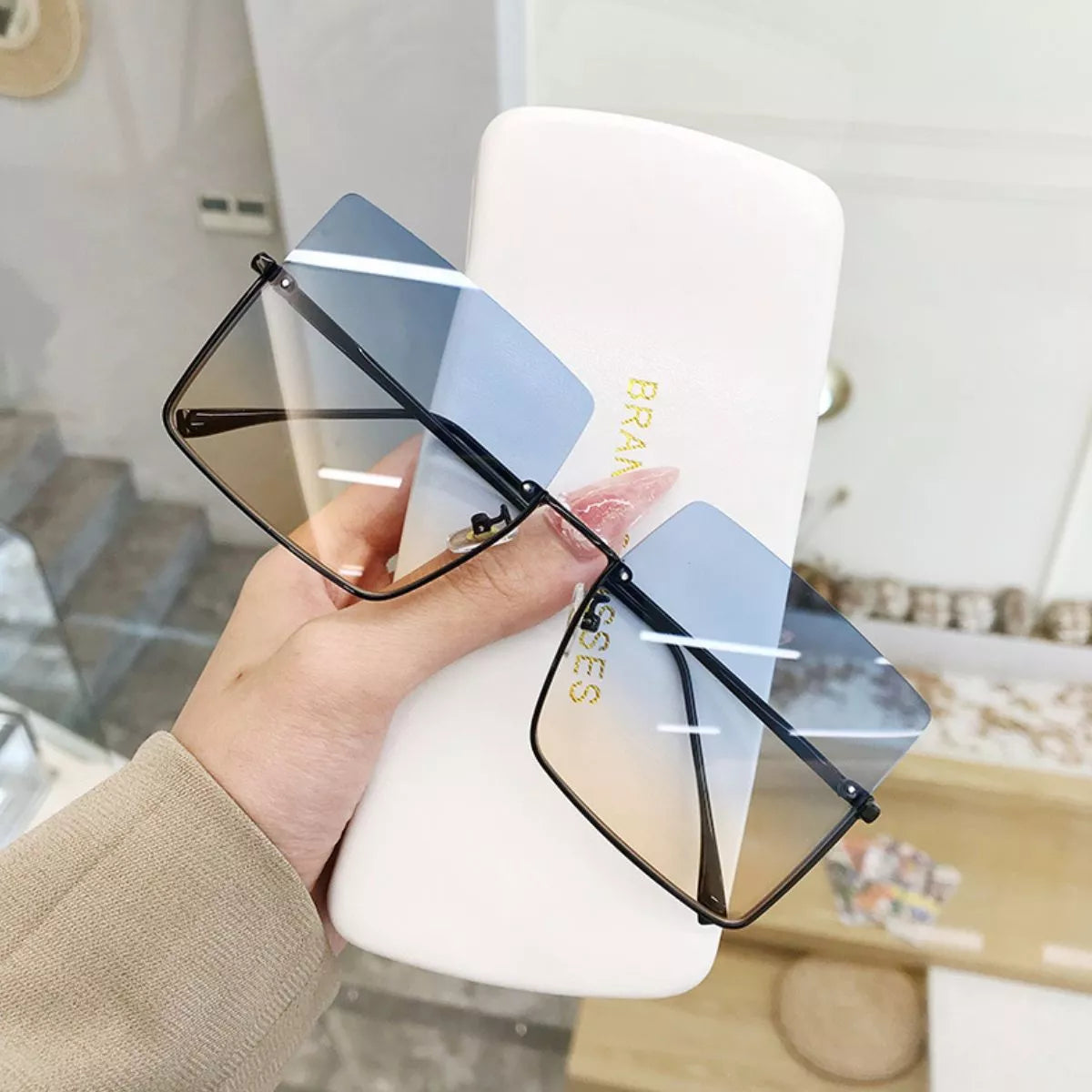 Oversized Square Sunglasses