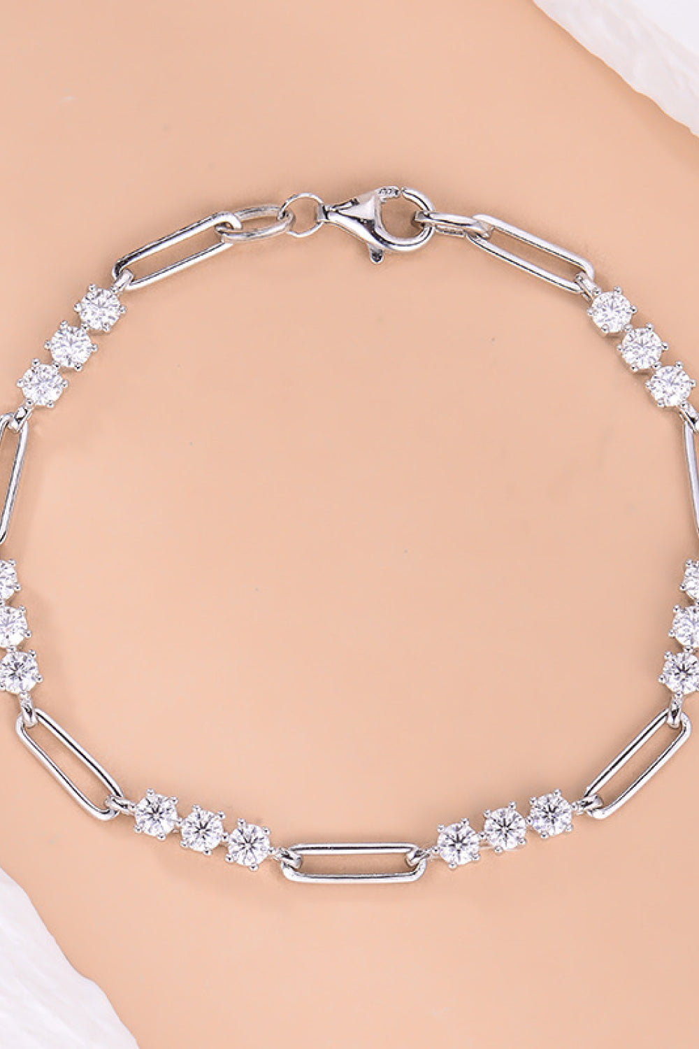1.8 Carat Moissanite 925 Sterling Silver Bracelet for Elegance