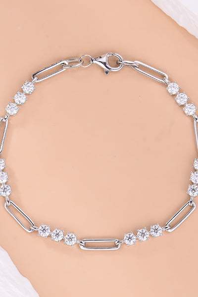 1.8 Carat Moissanite 925 Sterling Silver Bracelet for Elegance