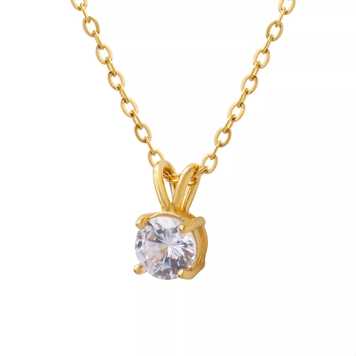 18K Gold-Plated Pendant Necklace