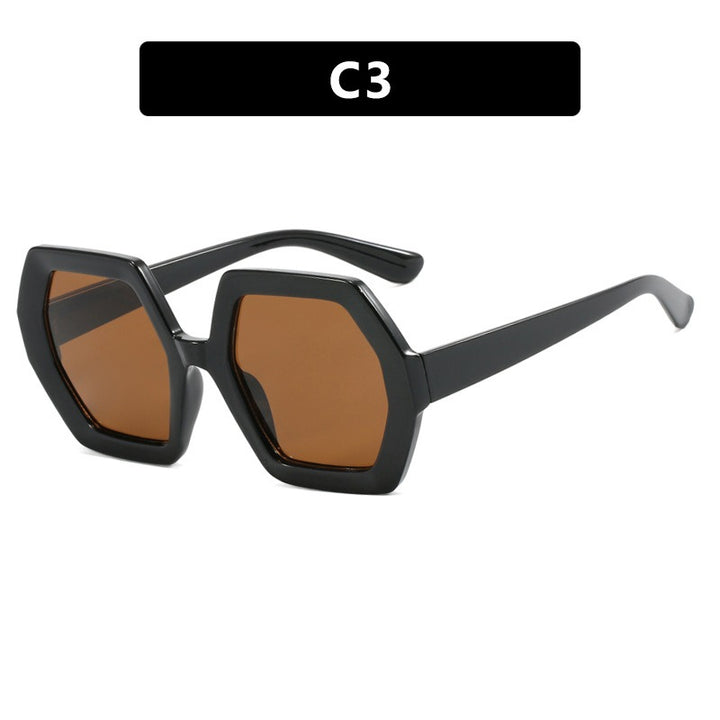 Polygon sunglasses anti-UV sunglasses