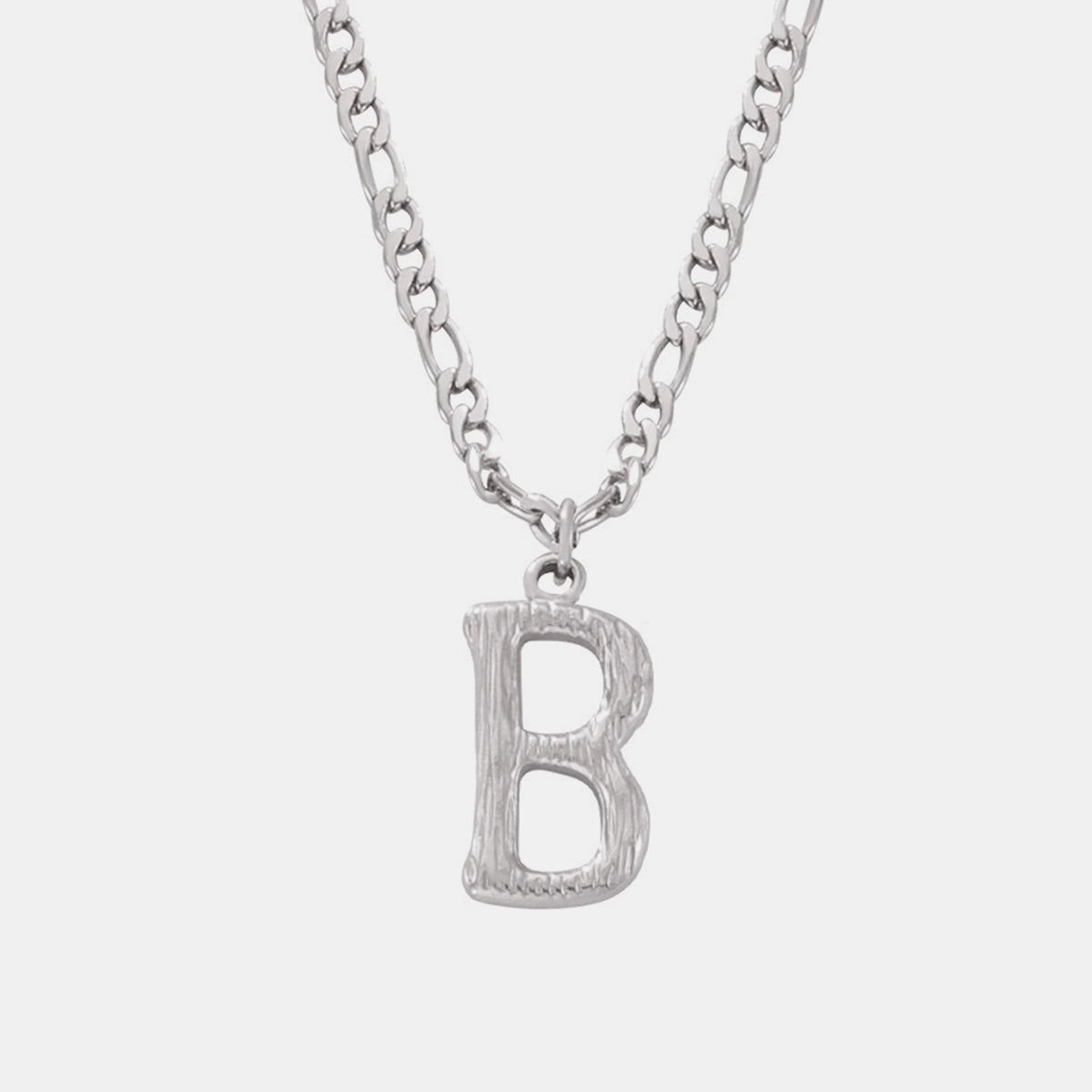 Customizable Titanium Steel Letter Pendant Necklace Monogram Jewelry Personalize Initials Gift For Women And Men