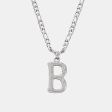 Customizable Titanium Steel Letter Pendant Necklace Monogram Jewelry Personalize Initials Gift For Women And Men