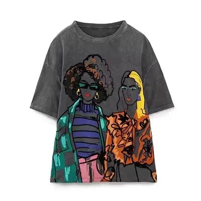 Casual Comfort Loose Fit Tees for Everyday Style