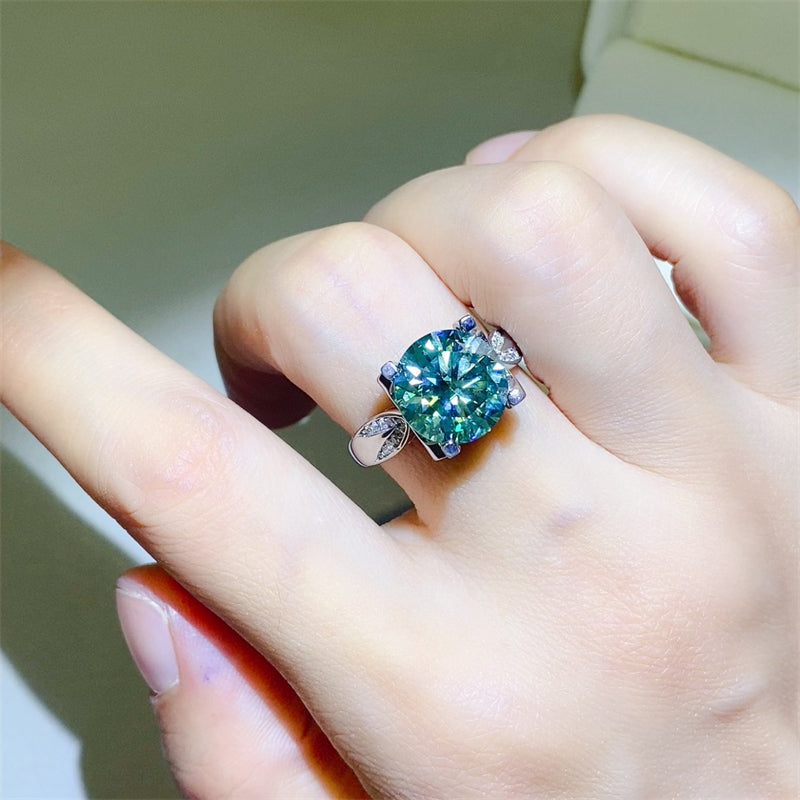 5 Carat Moissanite Zircon 925 Sterling Silver Engagement Ring