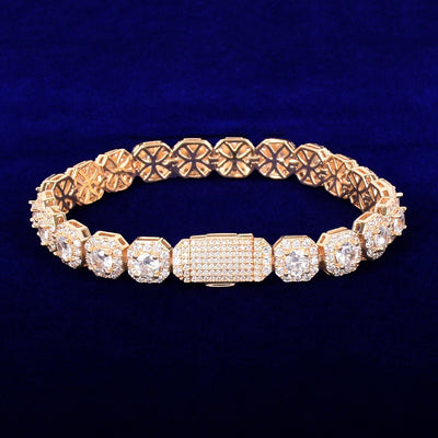 9mm Clustered Tennis Bracelet Luxurious Jewelry For Women Elegant Statement Piece