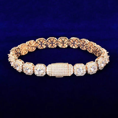 9mm Clustered Tennis Bracelet Luxurious Jewelry For Women Elegant Statement Piece