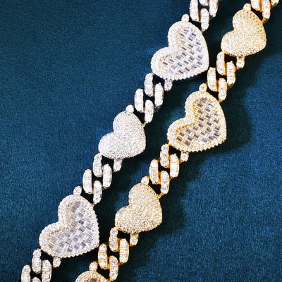 9mm Heart Bracelet For Women Elegant Heart Charm Jewelry Gift For Her Romantic Accessory Anniversary