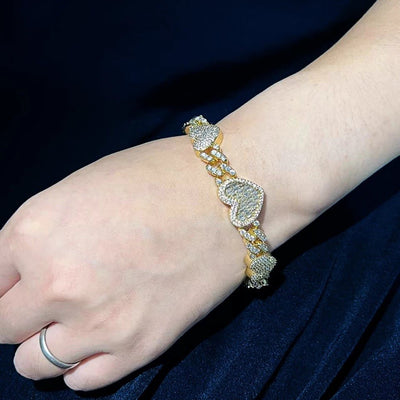 9mm Heart Bracelet For Women Elegant Heart Charm Jewelry Gift For Her Romantic Accessory Anniversary