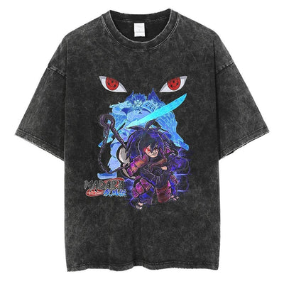 Naruto Vintage Washed Cotton Tee Harajuku Ninja Apparel