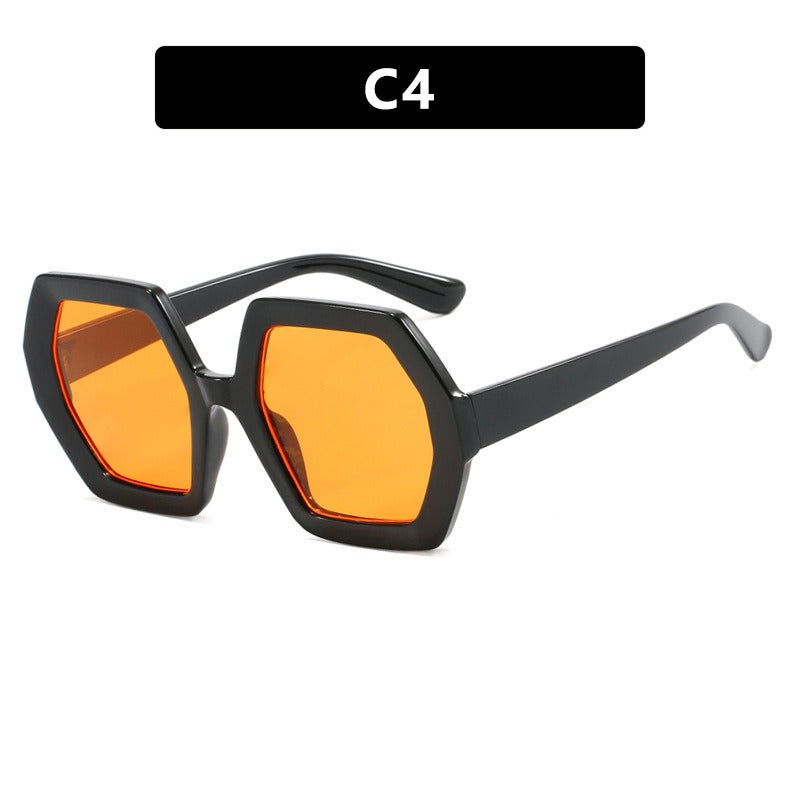 Polygon sunglasses anti-UV sunglasses