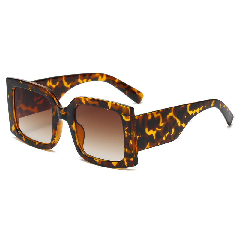 Trendy Oversized Square Sunglasses for Women in Vibrant Colors