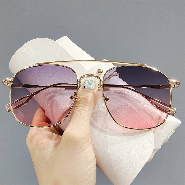 Irregular retro sunglasses, casual and personalized UV resistant sunglasses