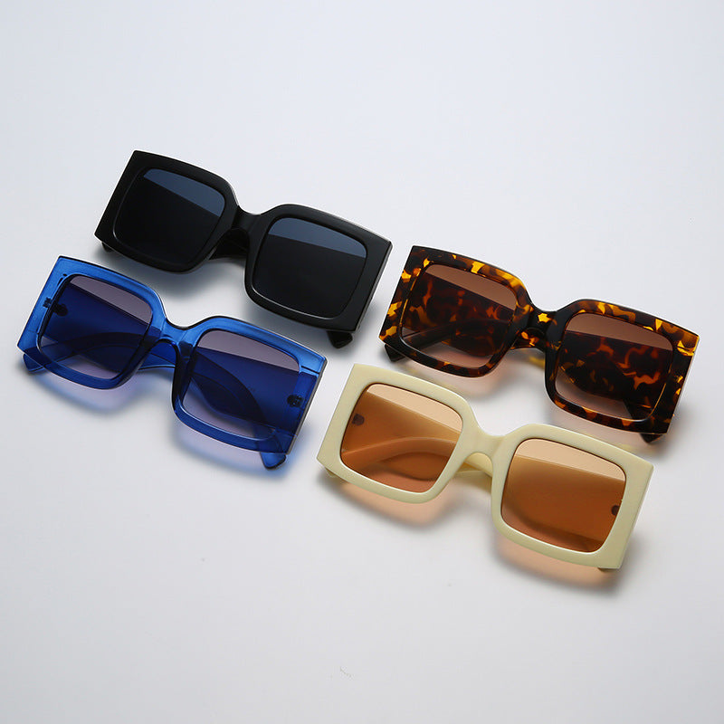 Trendy Oversized Square Sunglasses for Women in Vibrant Colors