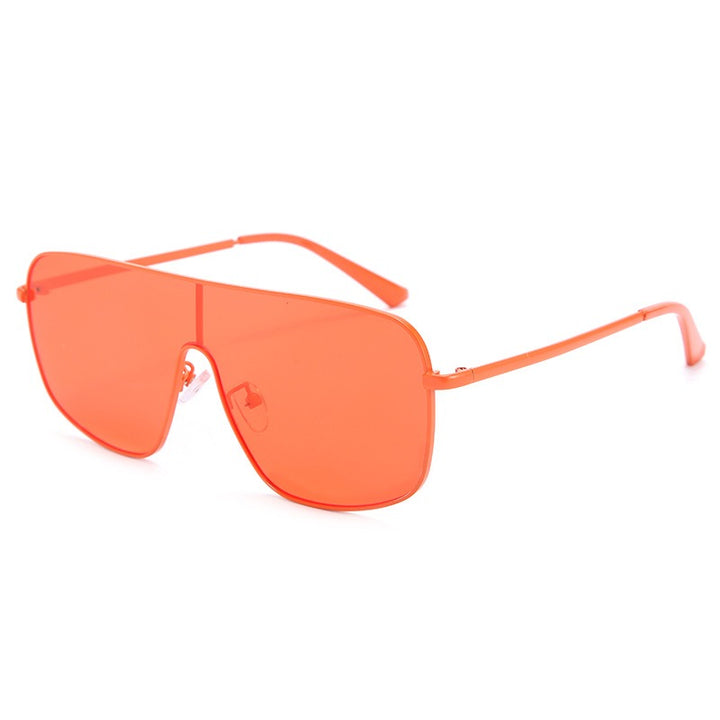 Customizable Trendy Mirror Frame Sunglasses