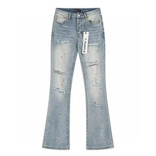 Flare Stretch Denim High Waist Zipper Jeans