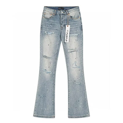 Flare Stretch Denim High Waist Zipper Jeans
