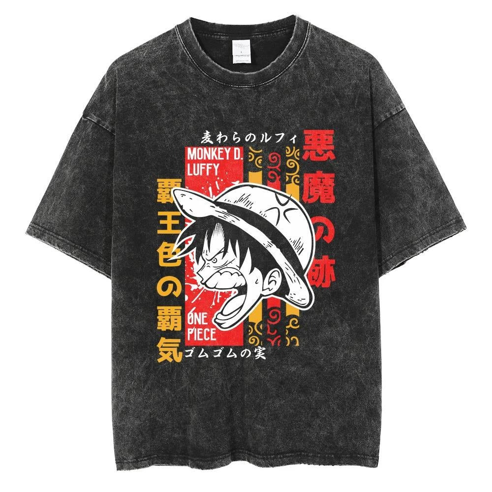 Luffy Cotton Tee from the Legendary One Piece Anime Series