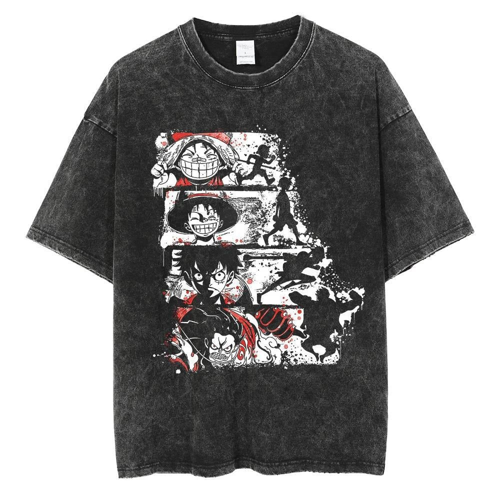 Luffy Cotton Tee from the Legendary One Piece Anime Series