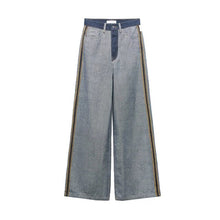 Autumn-Ready Women's High-Waisted Wide-Leg Jeans Reverse Design