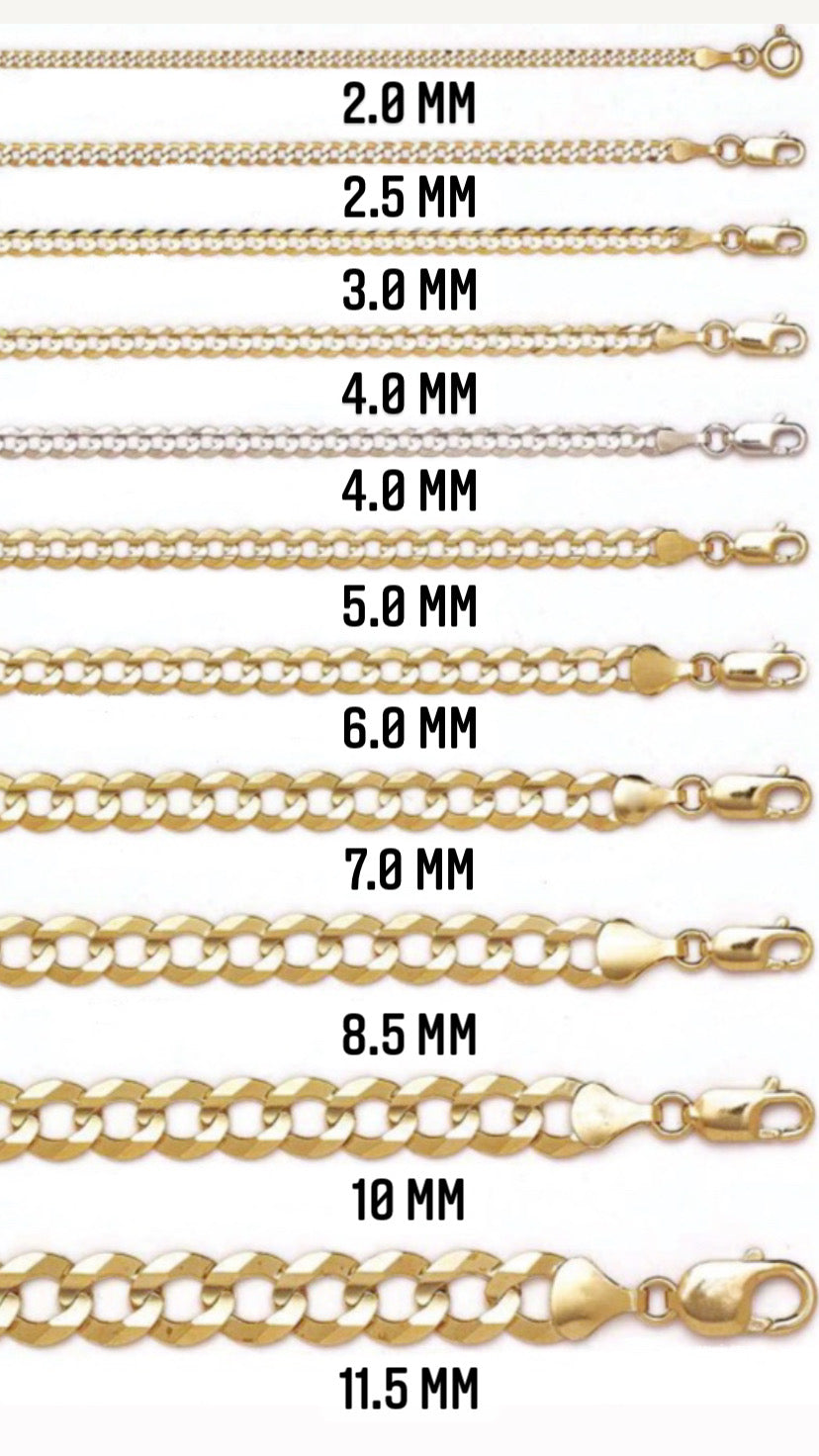 14K Gold- Hollow Box Chain (Yellow Gold)