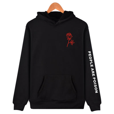 Poison Rose Print Unisex Summer Hip Hop Hoodie for All