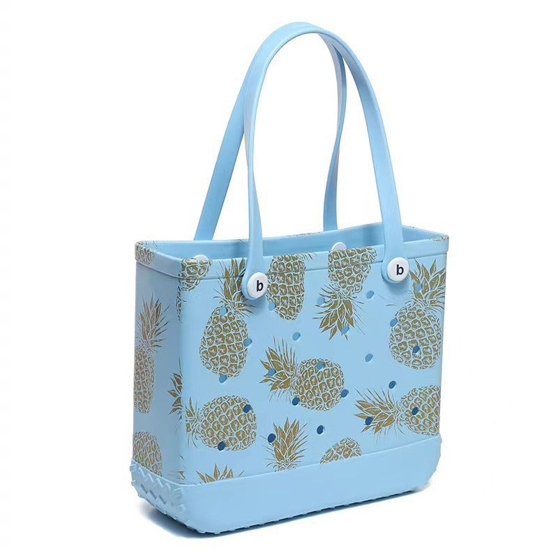 Dongdong Beach Storage Bag Handbag Printed EVA Outdoor Basket Pet Bag