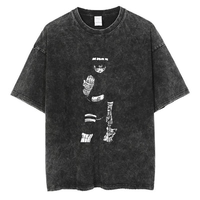 Naruto Vintage Washed Cotton Tee Harajuku Ninja Apparel