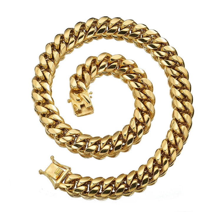 Golden Luxe Cuban Link Chain