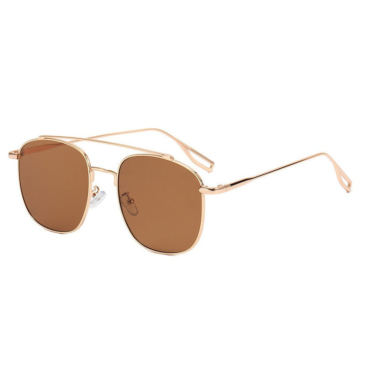 Irregular retro sunglasses, casual and personalized UV resistant sunglasses