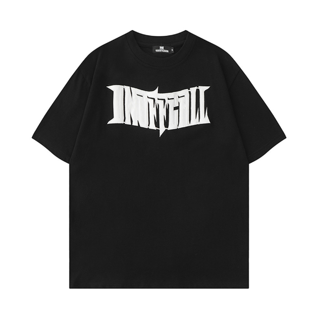 Embroidered Skeleton Graphic Tee for Men Trendy Style
