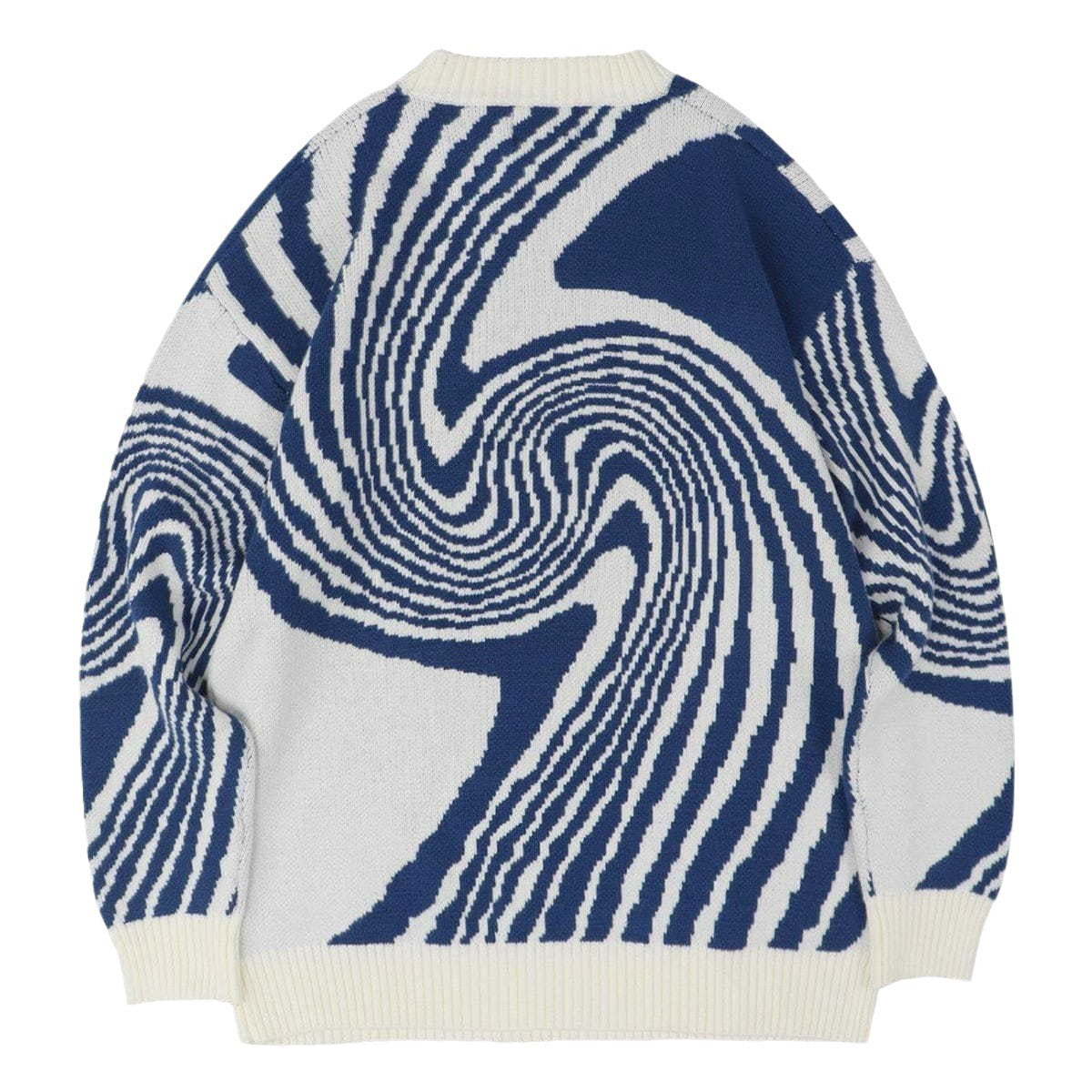 Harajuku Retro Knit Pullover for Men Unique Korean Style