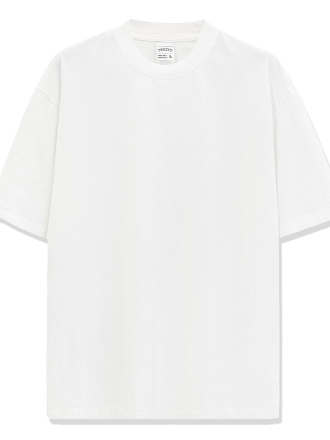 Men's Full Size Round Neck Washed T-Shirt Plus Size Apparel