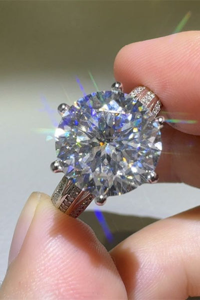 5 Carat Moissanite 925 Sterling Silver Engagement Ring