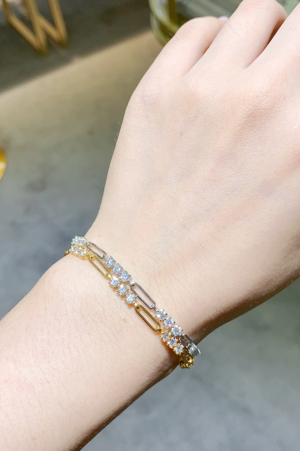 1.8 Carat Moissanite 925 Sterling Silver Bracelet for Elegance
