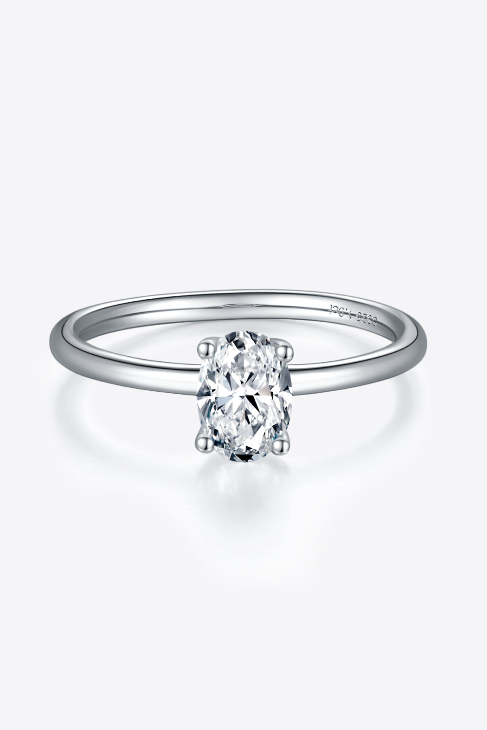1 Carat Moissanite 925 Sterling Silver Solitaire Ring Design