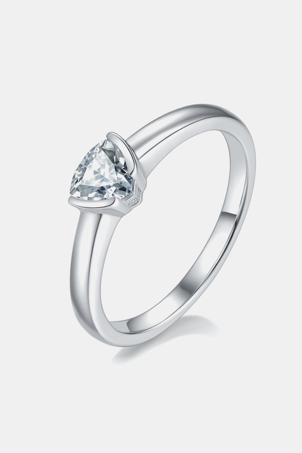 Moissanite 925 Sterling Silver Solitaire Ring for Elegance