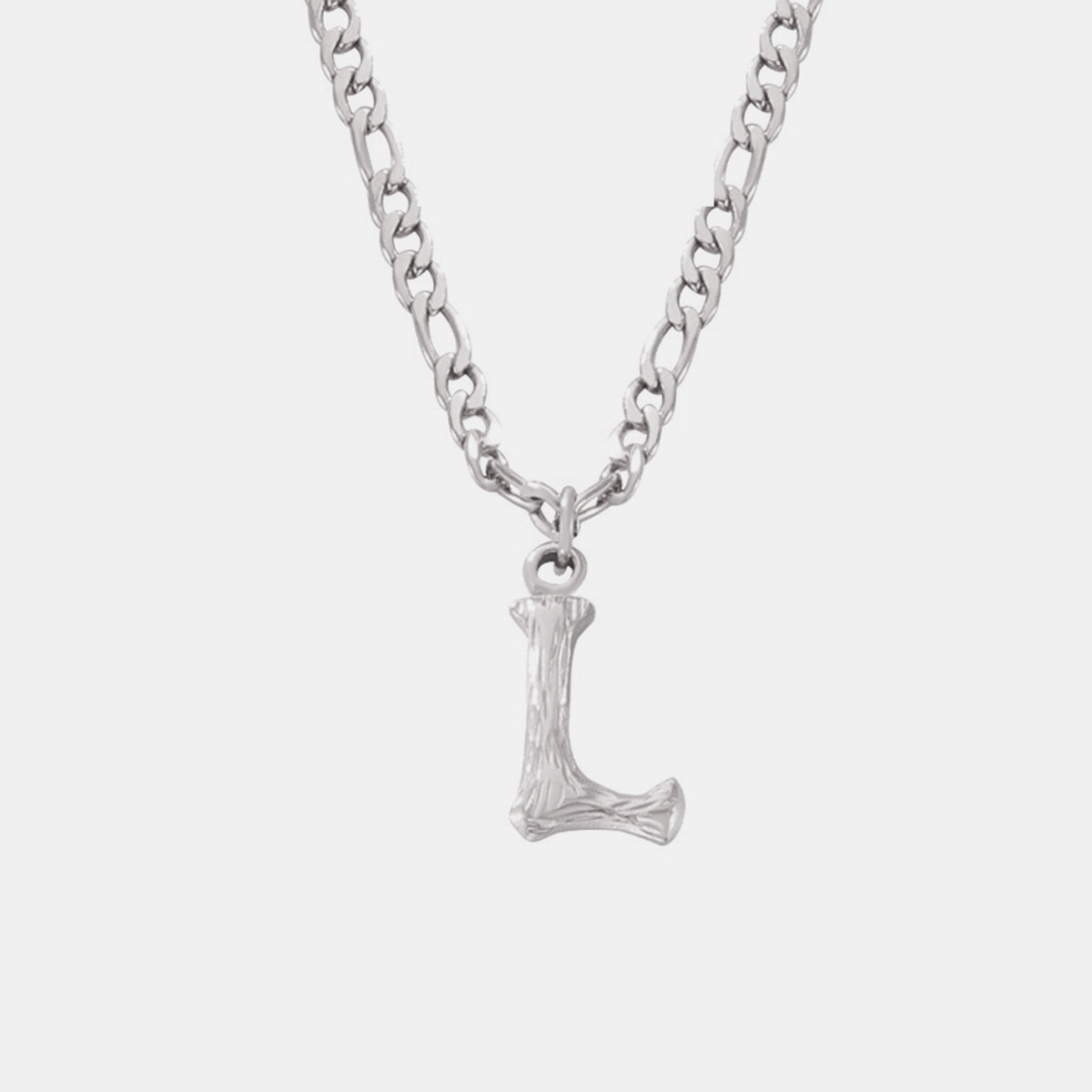 Personalized Titanium Steel Letter Pendant Necklace