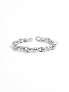 925 Sterling Silver Knot Shape Open Ring for Elegant Style