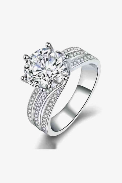 Adored 3 Carat Moissanite Three-Layer Ring for Elegance