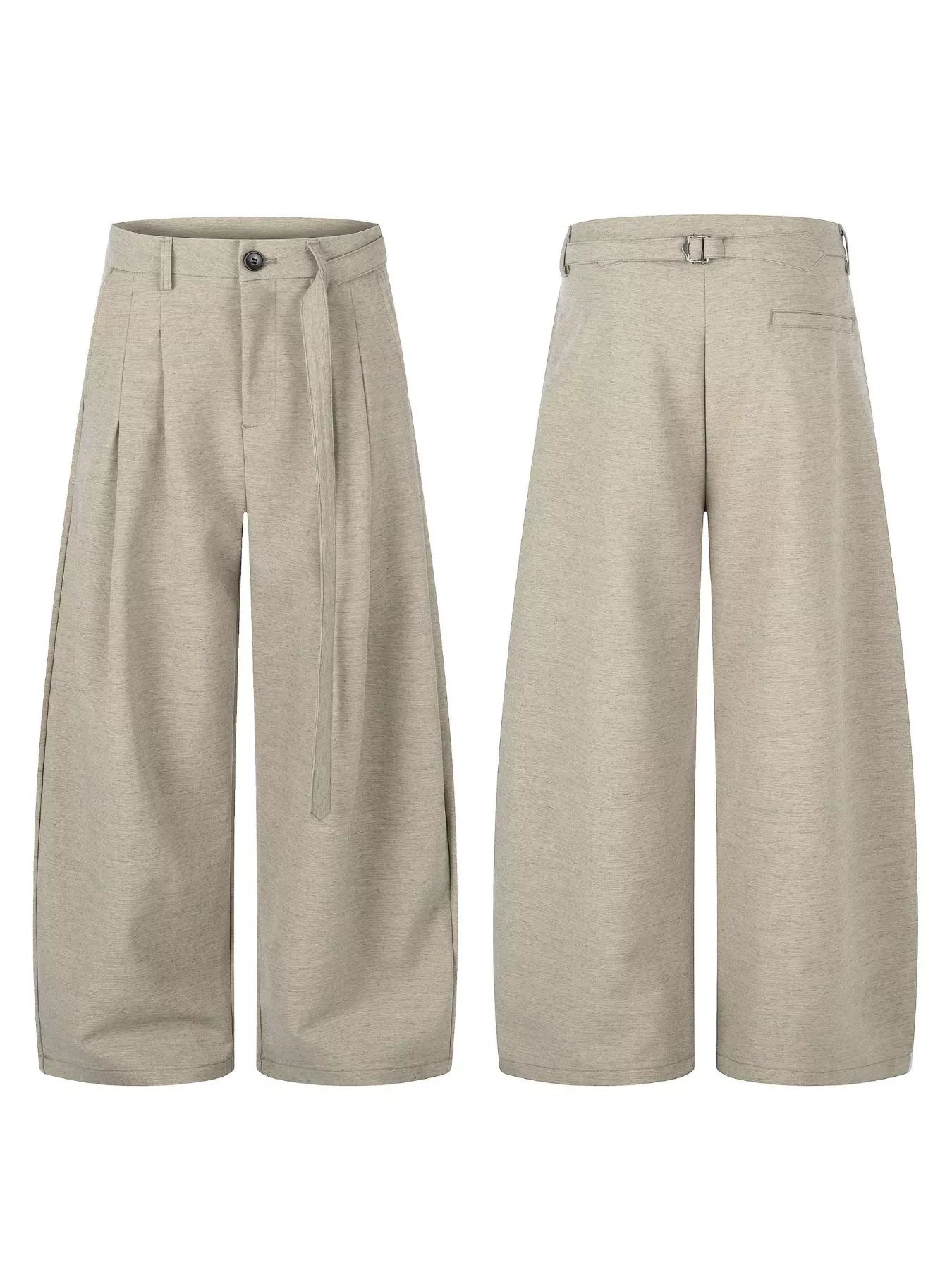 Men's Wide-Leg Pleated Pants