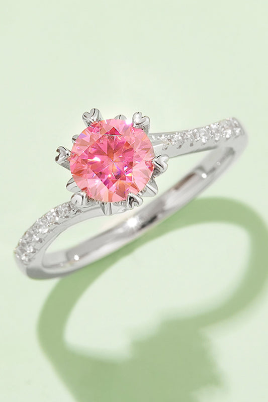 1 Carat Moissanite 925 Sterling Silver Ring for Elegance
