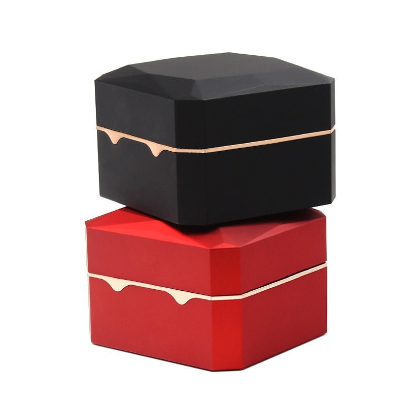 Anise Gold Edge Watch Box With Lights Watch Storage Box Watch Box Brand Watch Box Watch Gift Box