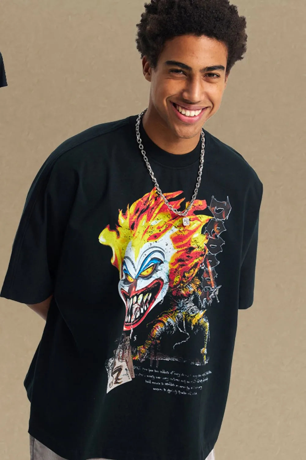 Men's Graphic Round Neck Half Sleeve T-Shirt for Casual Wear