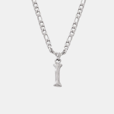 Customizable Titanium Steel Letter Pendant Necklace Monogram Jewelry Personalize Initials Gift For Women And Men