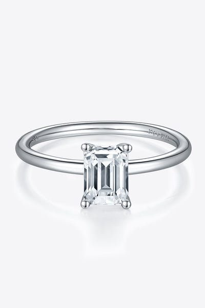 1 Carat Moissanite 925 Sterling Silver Solitaire Ring Design