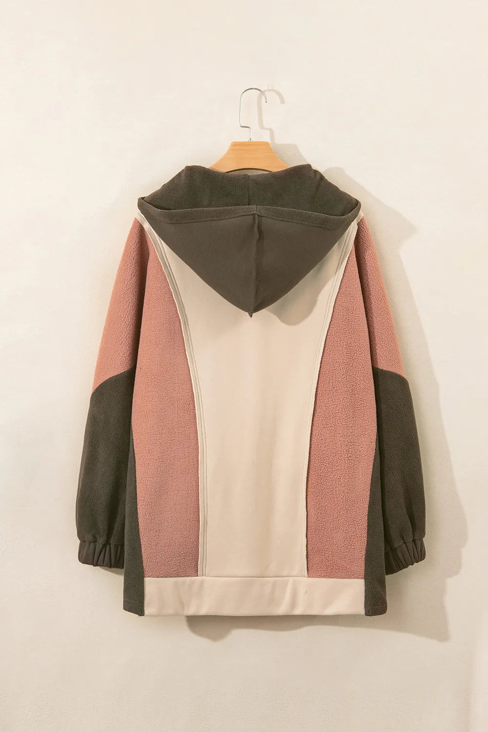 Chic Color Block Cozy Hoodie for Stylish Comfort Wear