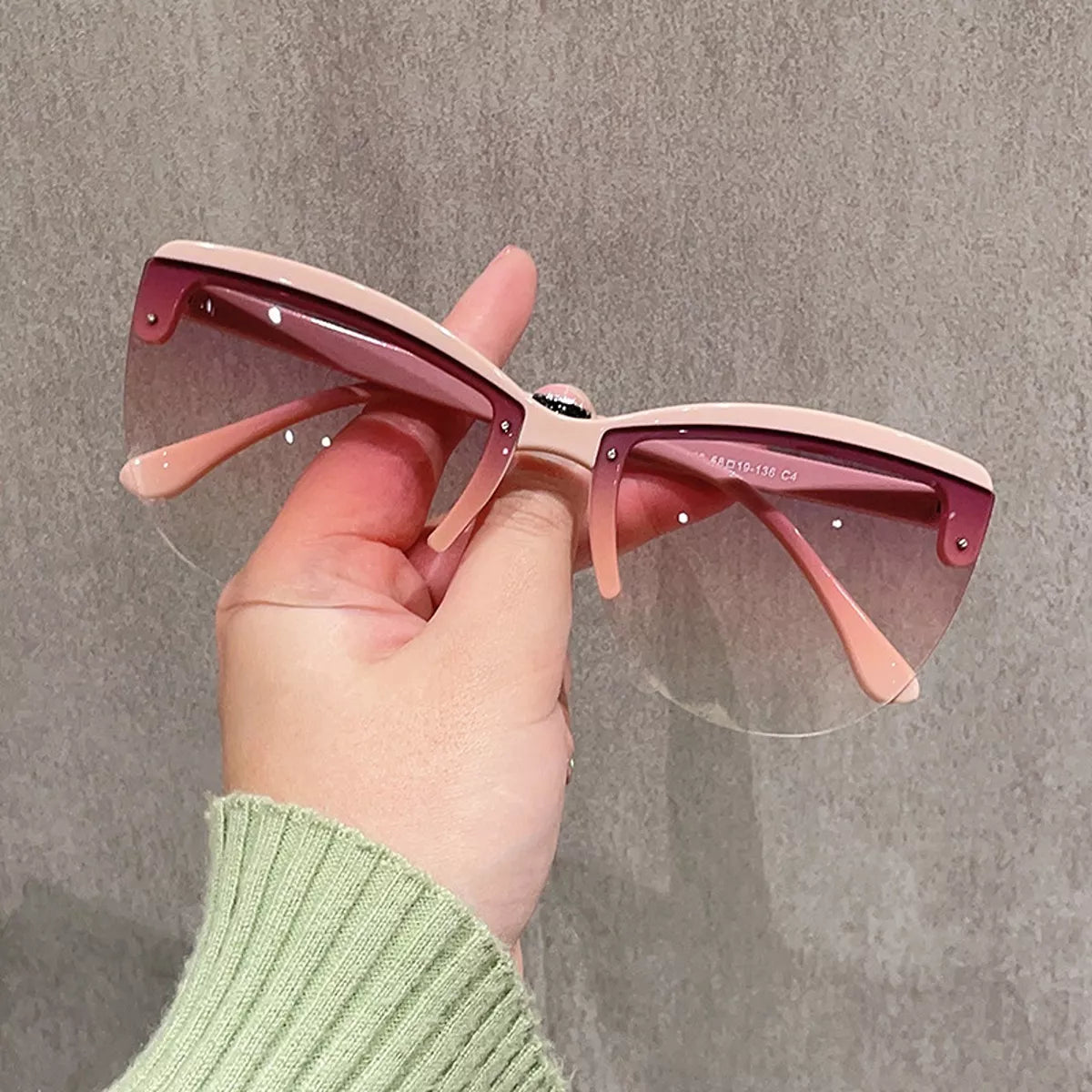 UV Protection Half-Rim Sunglasses