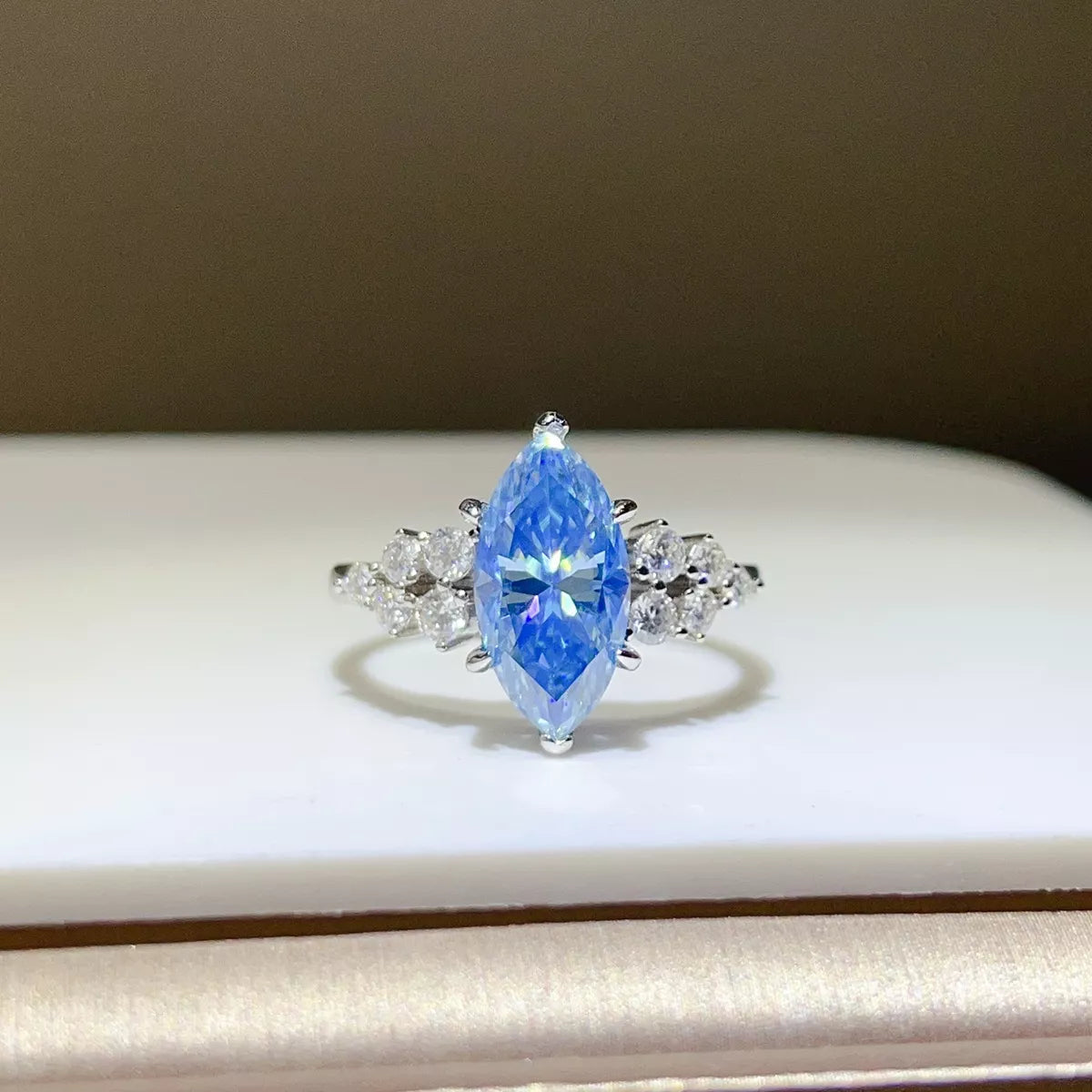 3 Carat 925 Sterling Silver Moissanite Ring