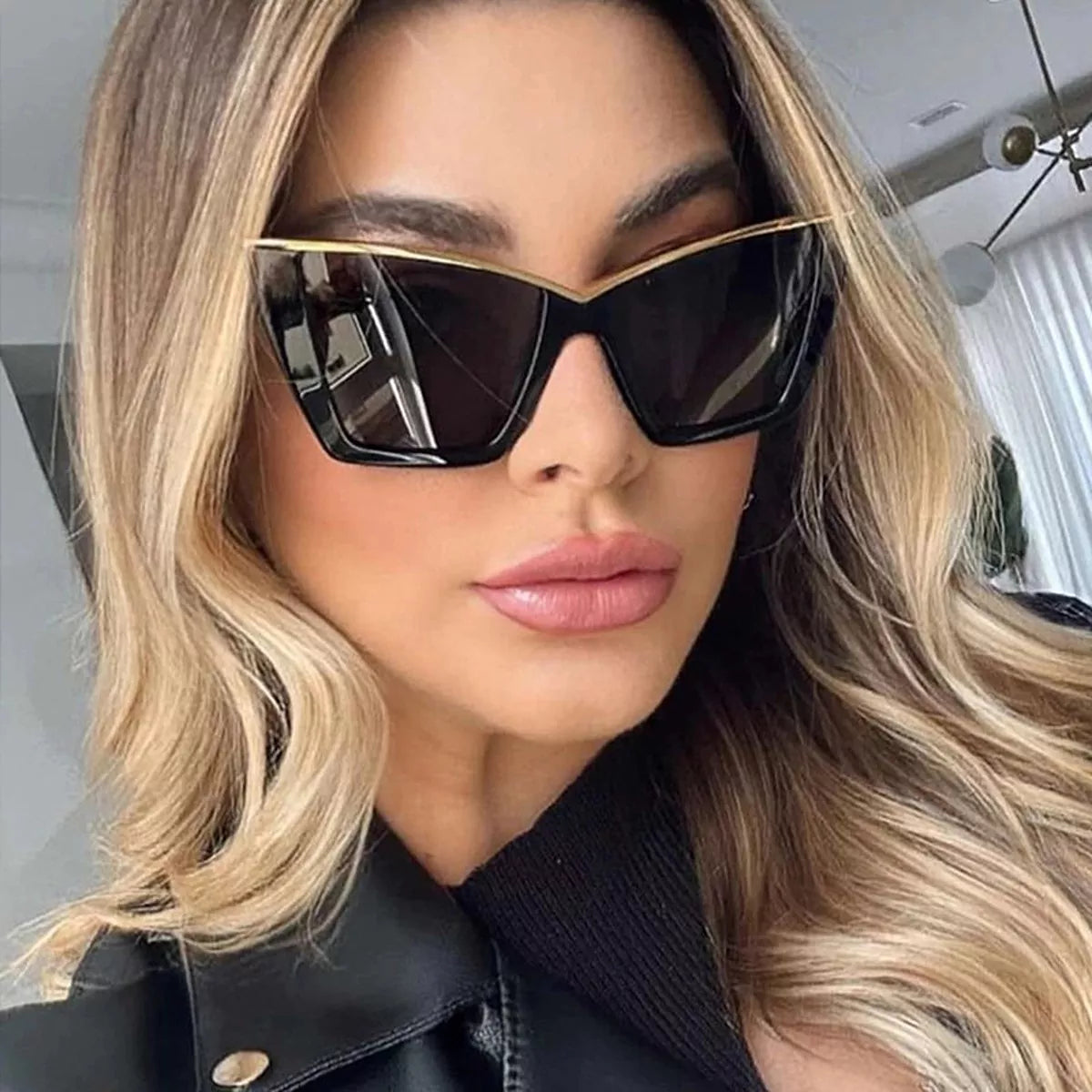 Oversized Cat-Eye Sunglasses